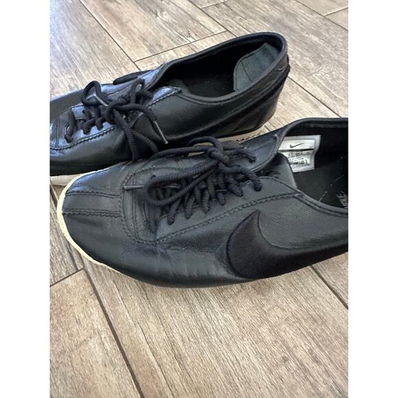 Nike Women's Black Cortez ‘72 Retro Lace Up Athletic Sneakers Shoes Size 9 - Picture 3 of 8